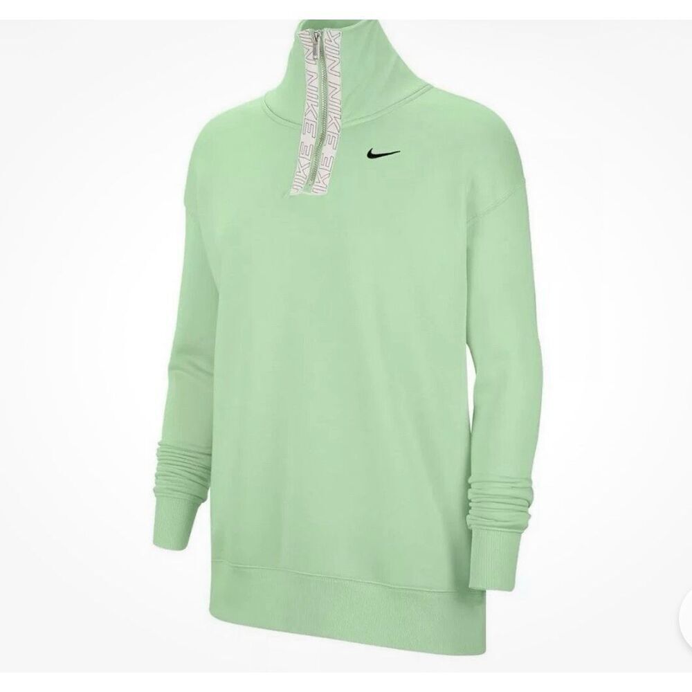 Nike Therma Half Zip Graphic Training Mint Green Women's size S